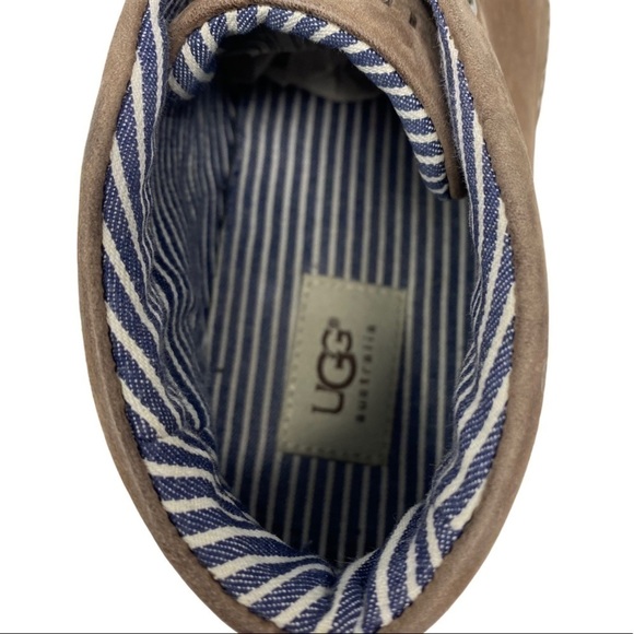 UGG Brown Suede Chukka Boots with Moccasin Stitching main image 6